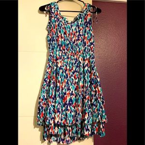 Summer dress 👗 blue red white